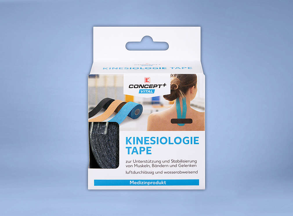 Produktabbildung: K-CONCEPT+ VITAL Kinesiologie Tape, 3 Farben