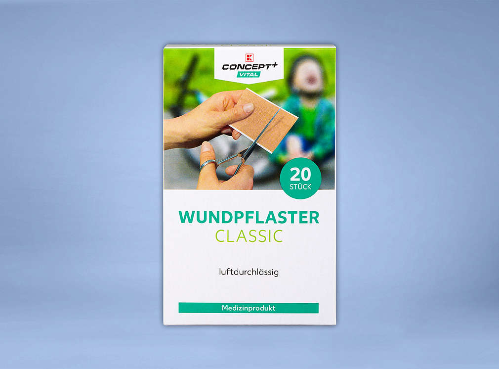 Produktabbildung: K-CONCEPT+ VITAL Wundpflaster classic, 20 Stück