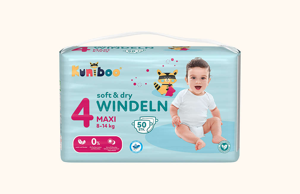 Windeln von KUNIBOO® Soft & Dry; Maxi 8-14 kg