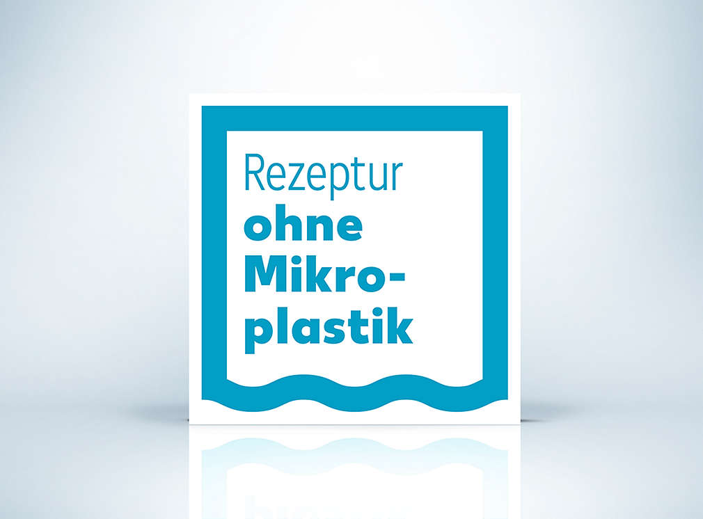 Logo: Rezeptur ohne Mikroplastik