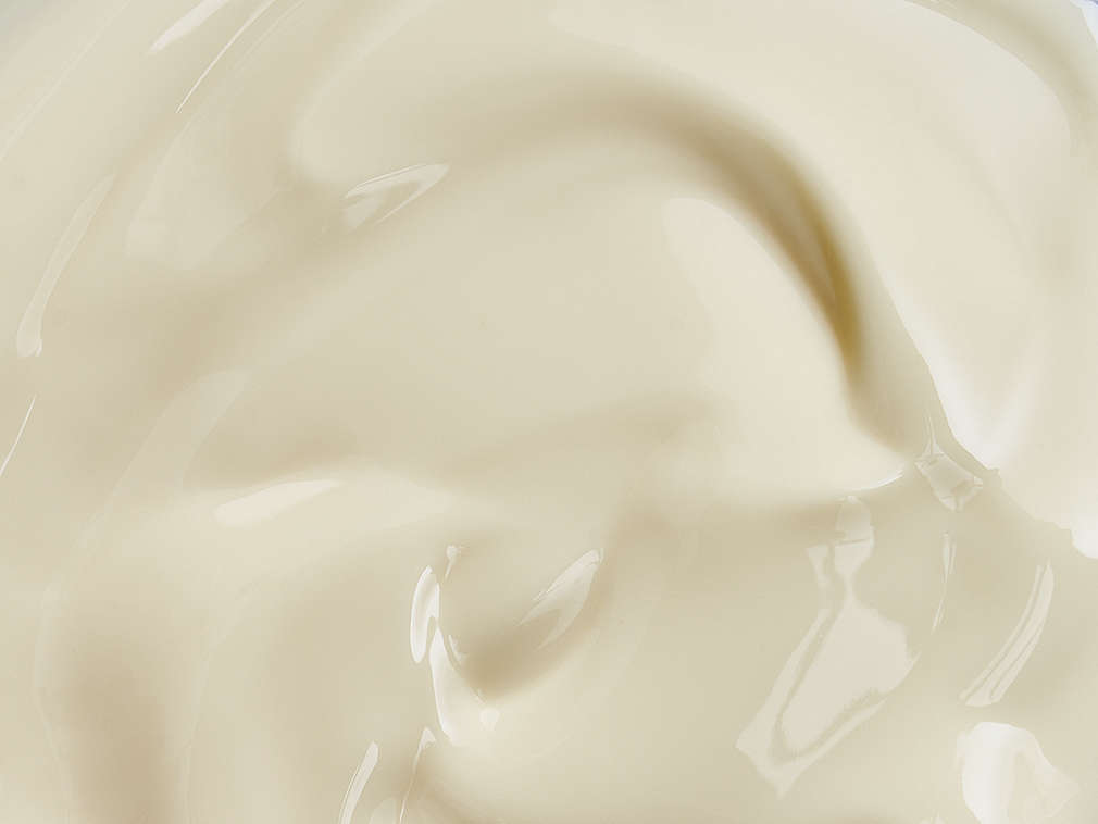 Frischer Schmelzkäse in der Detailansicht