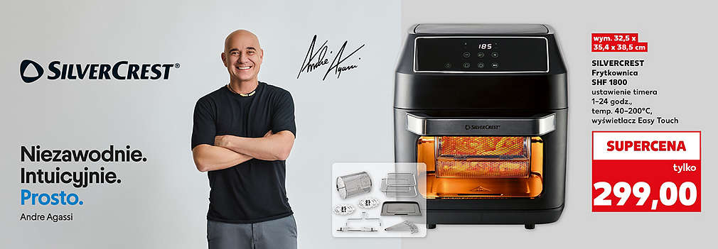 Sprzęt Silvercrest i Andre Agassi