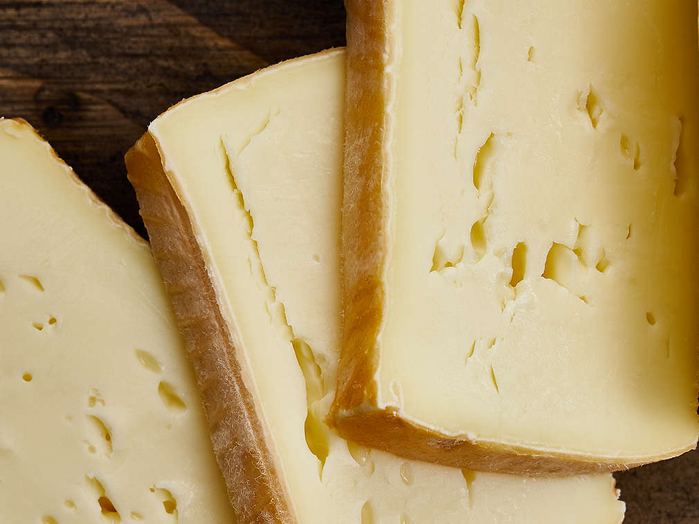 Detailný pohľad na čerstvý Limburger