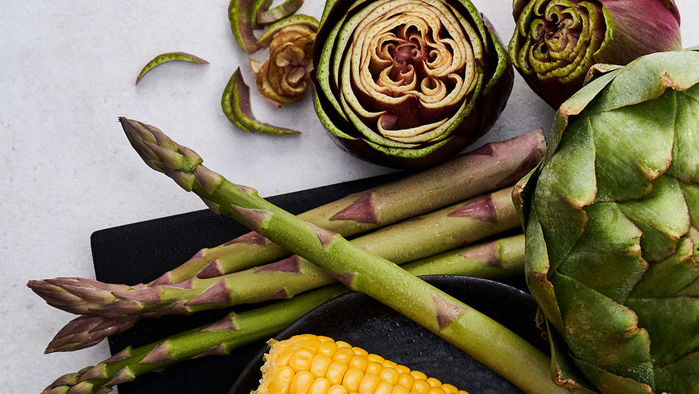 Abbildung von Stängel- und Blütengemüse