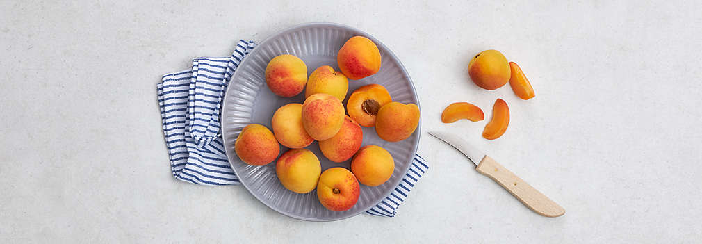 Abbildung frischer Aprikosen