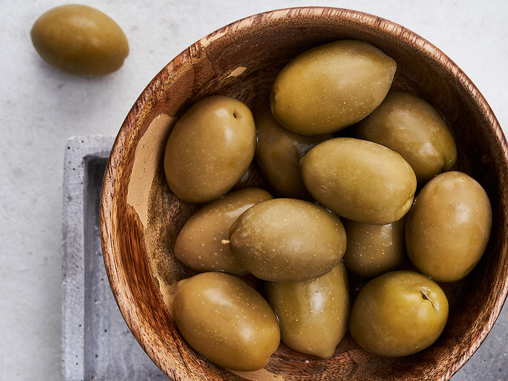 Oliven in der Detailansicht