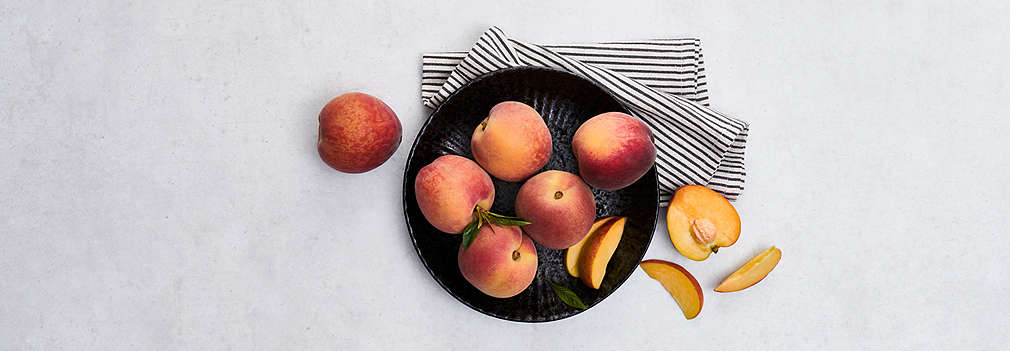 Abbildung frischer Pfirsiche