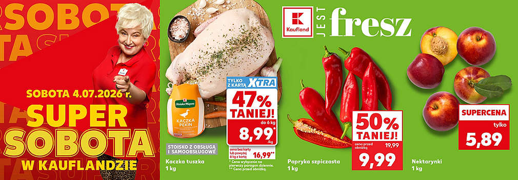 kaczka , papryka, nektarynki