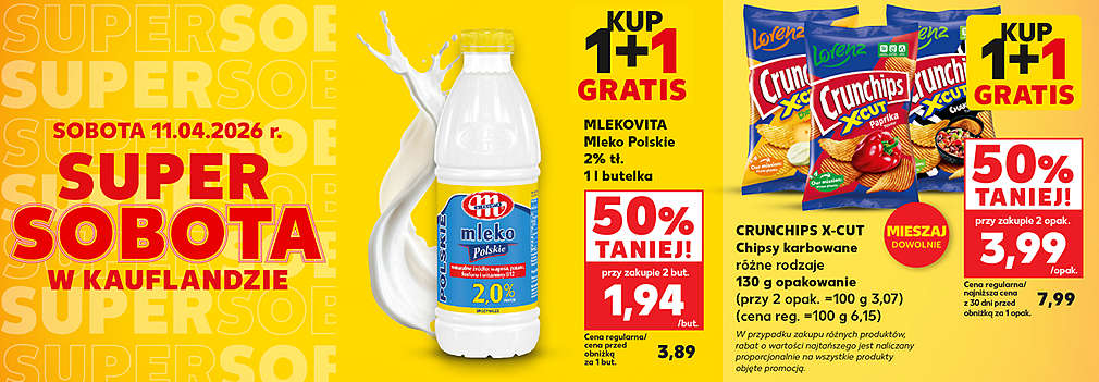 mleko i chipsy Crunchips