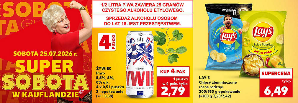 piwo żywiec chipsy lays