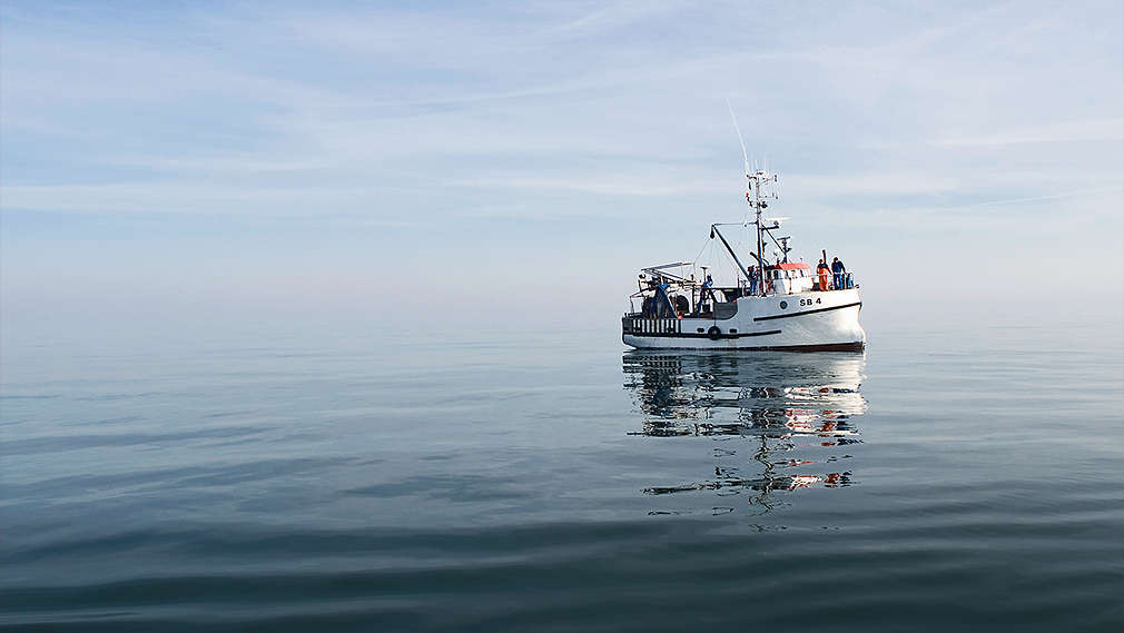 Fishing boat on the sea