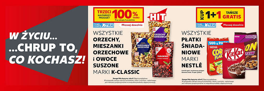 orzechy i płatki śniadaniowe - do chrupania