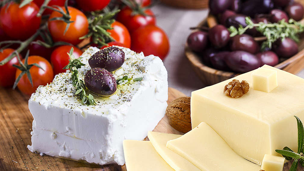 Снимка на сирене и кашкавал