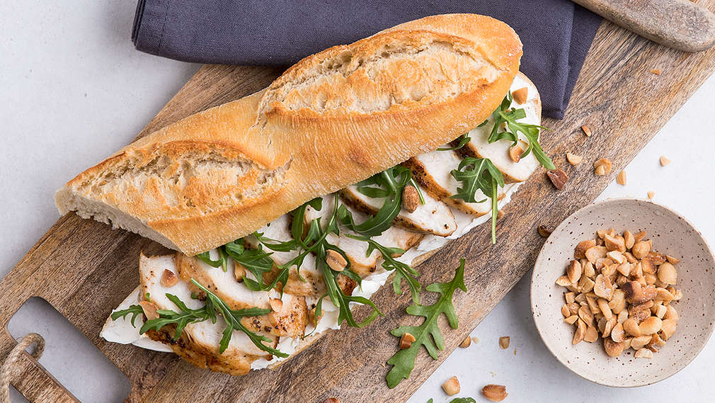 Rezept: Baguette mit Hühnerbrustfilet