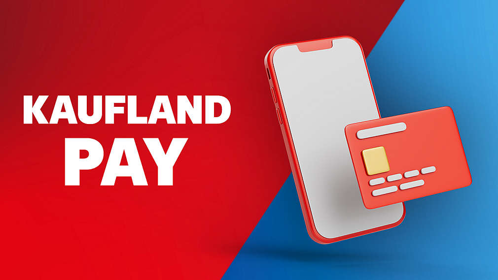 Kaufland Pay; Handy mit EC-Karte davor