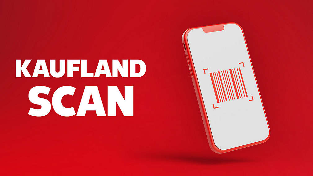 Изображение на физическа и дигитална Kaufland Card и скенер за K-Scan