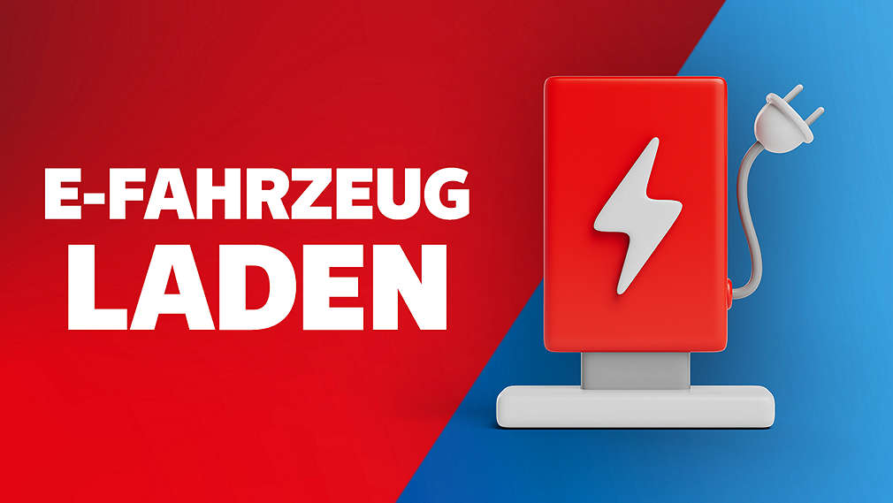 E-Fahrzeug laden; Ladesäule