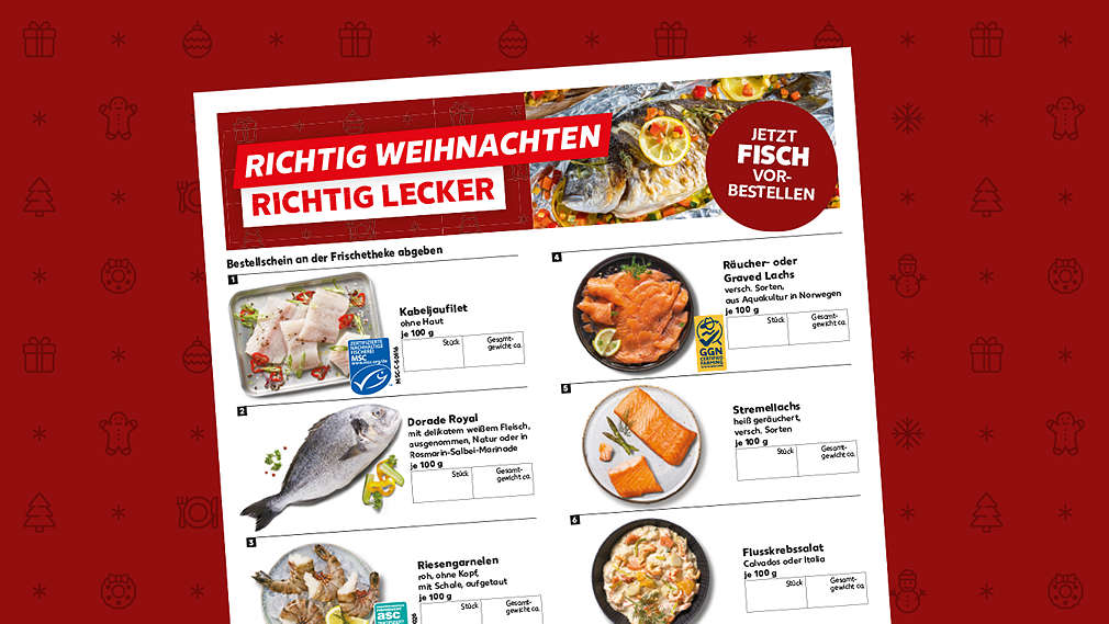 Abbildung: Vorbestellhandzettel für Fisch