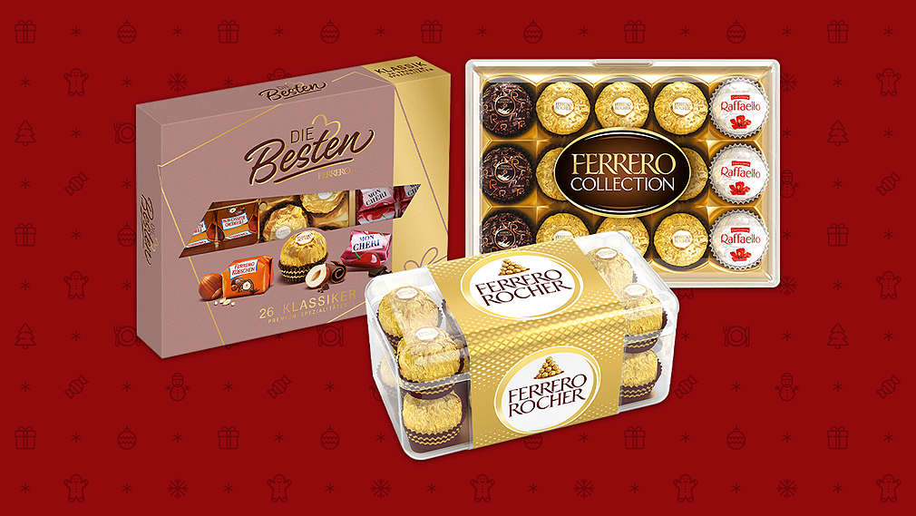 Abbildung: FERRERO Rocher, DIE BESTEN und FERRERO Collection