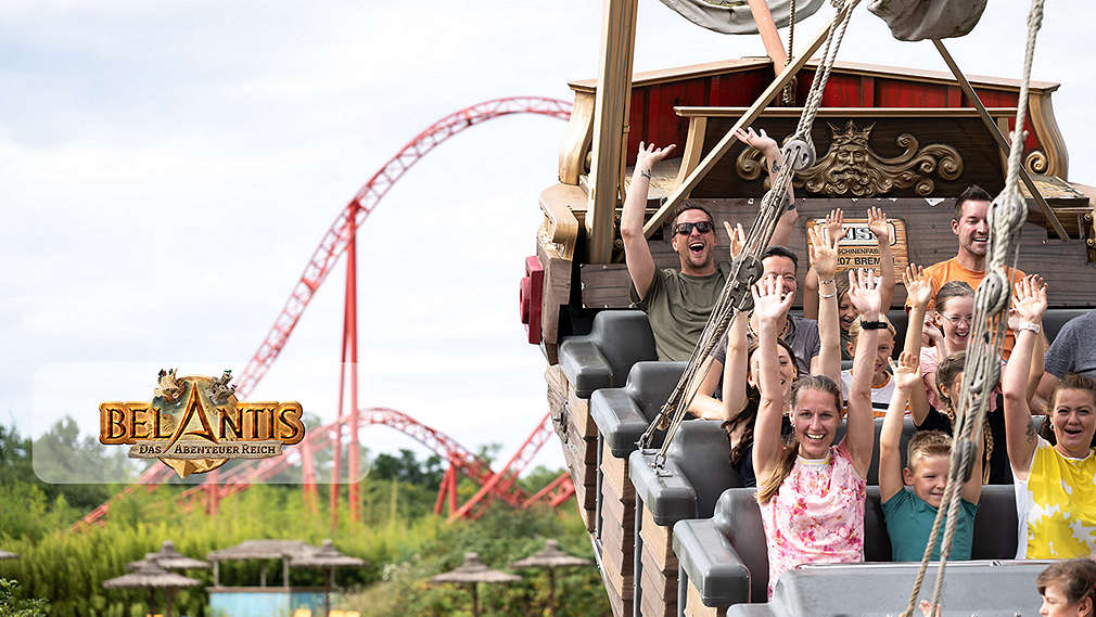 Abbildung: Freizeitpark; Logo: Belantis