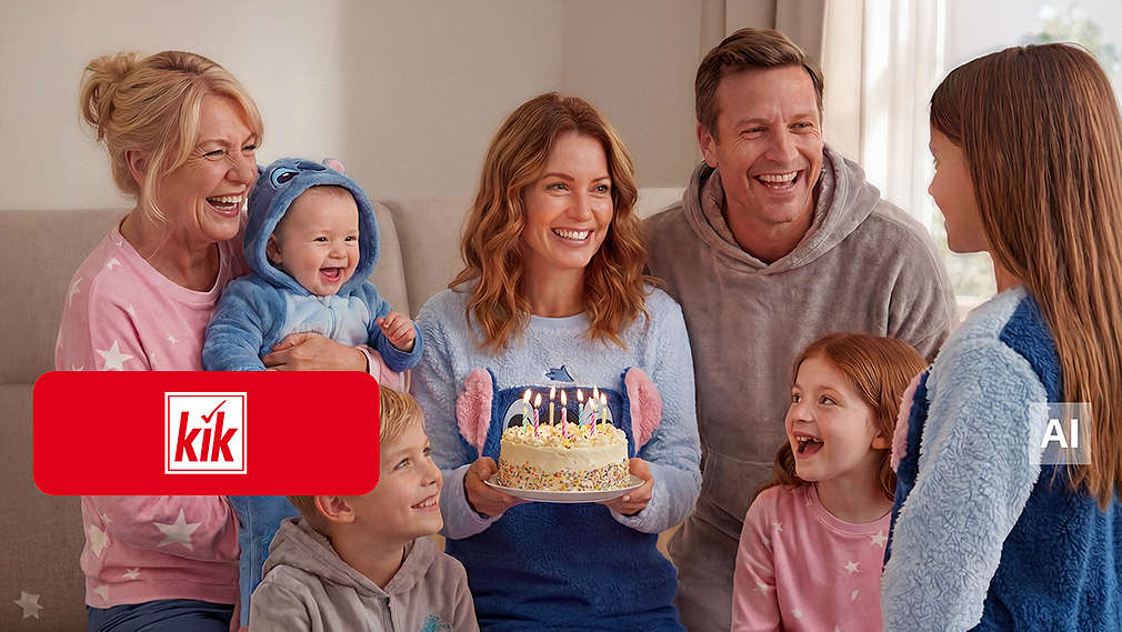 Abbildung: Familie; Logo: KiK