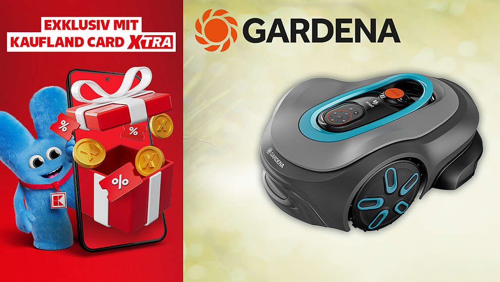 Beispielhafte Abbildung des Gewinns; Logo Gardena