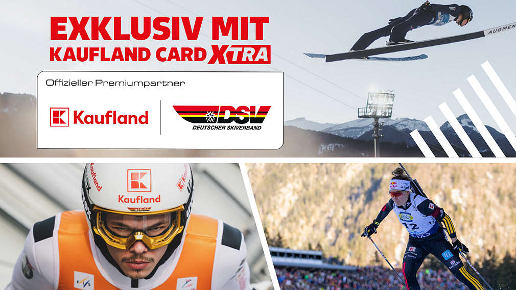 Logo Kaufland, DSV; Schriftzug „Exklusiv mit Kaufland Card XTRA“; beispielhafte Abbildung des Gewinns