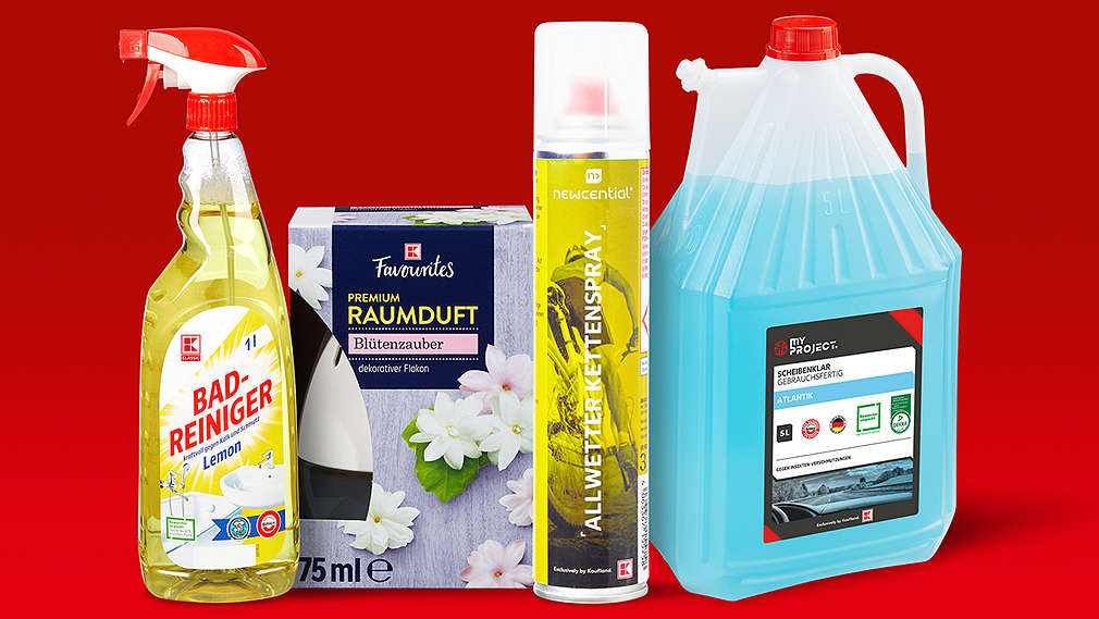 verschiedene Produkte von Kaufland-Eigenmarken