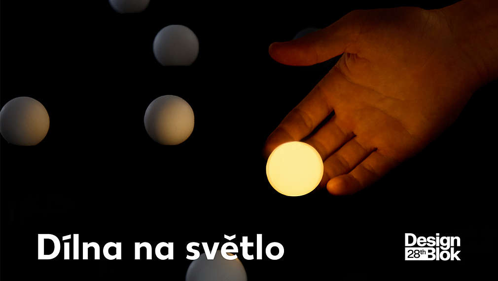 Ruka a svítící kouličky: Dílna na světlo - Kaufland na DesignBloku 2026