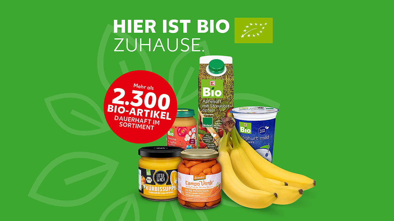 Schriftzug: Hier ist Bio zu Hause.