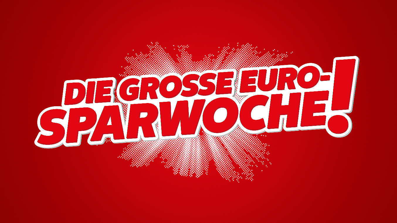 Schriftzug: Die große Euro-Sparwoche!