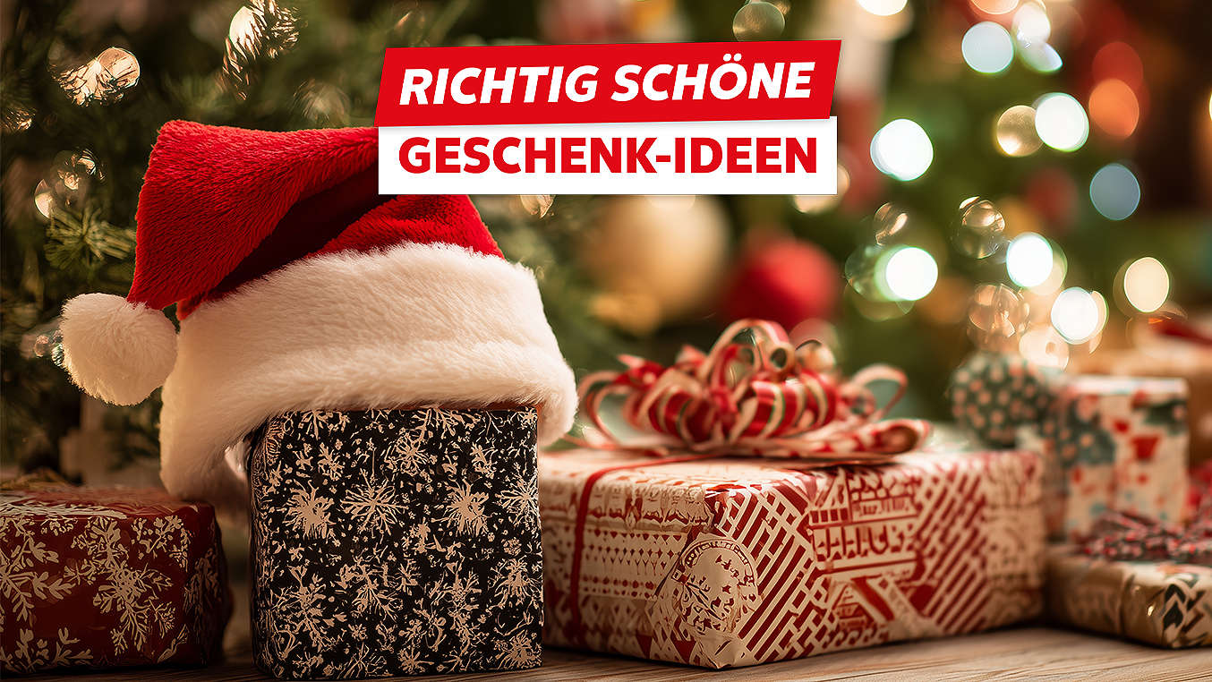 Schriftzug: Richtig schöne Geschenk-Ideen