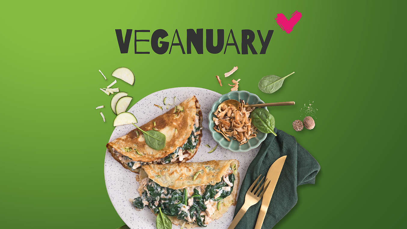 Schriftzug: Veganuary