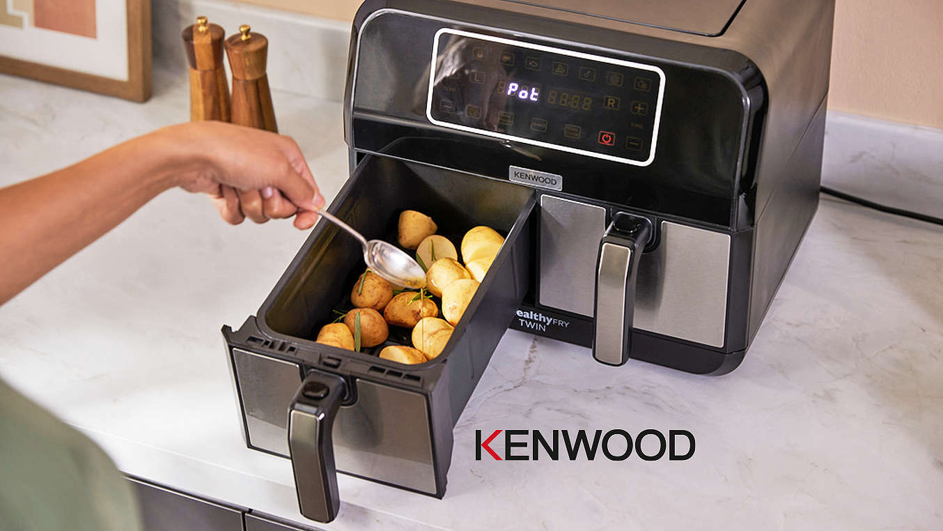 Logo: KENWOOD; Doppel-Heißluftfritteuse »HFM20.000MB«
