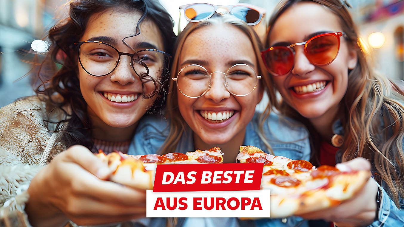 Schriftzug: Das Beste aus Europa