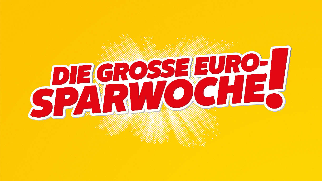 Schriftzug: Die große Euro-Sparwoche!