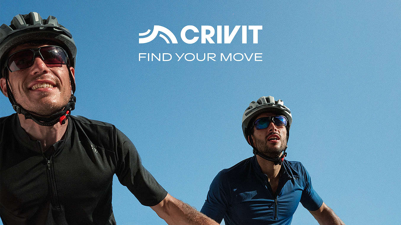 Schriftzug: CRIVIT - Find your move