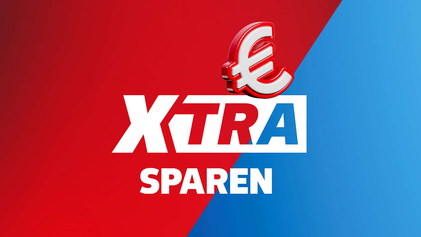 Schriftzug: XTRA sparen