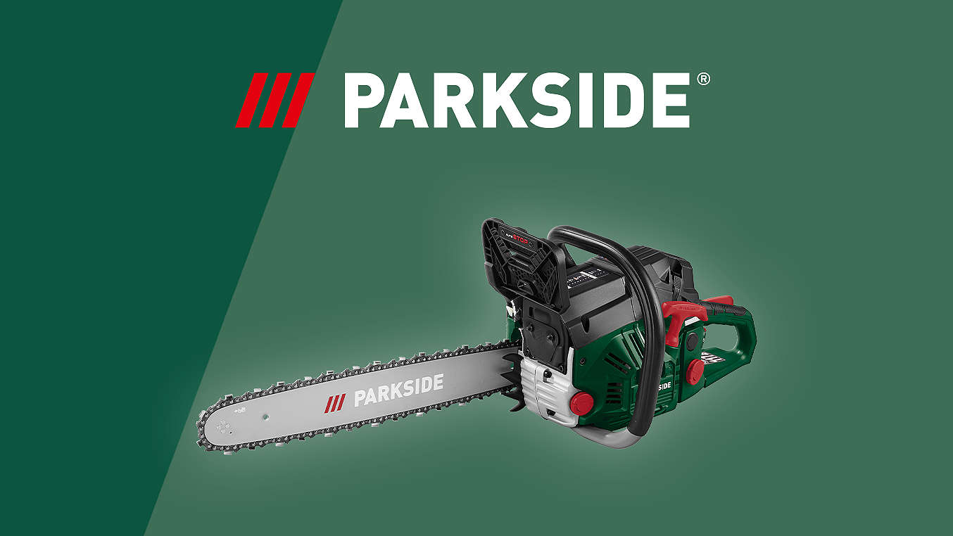 Logo: PARKSIDE; Abbildung: BenzinKettensäge »PBKS 53 C3«