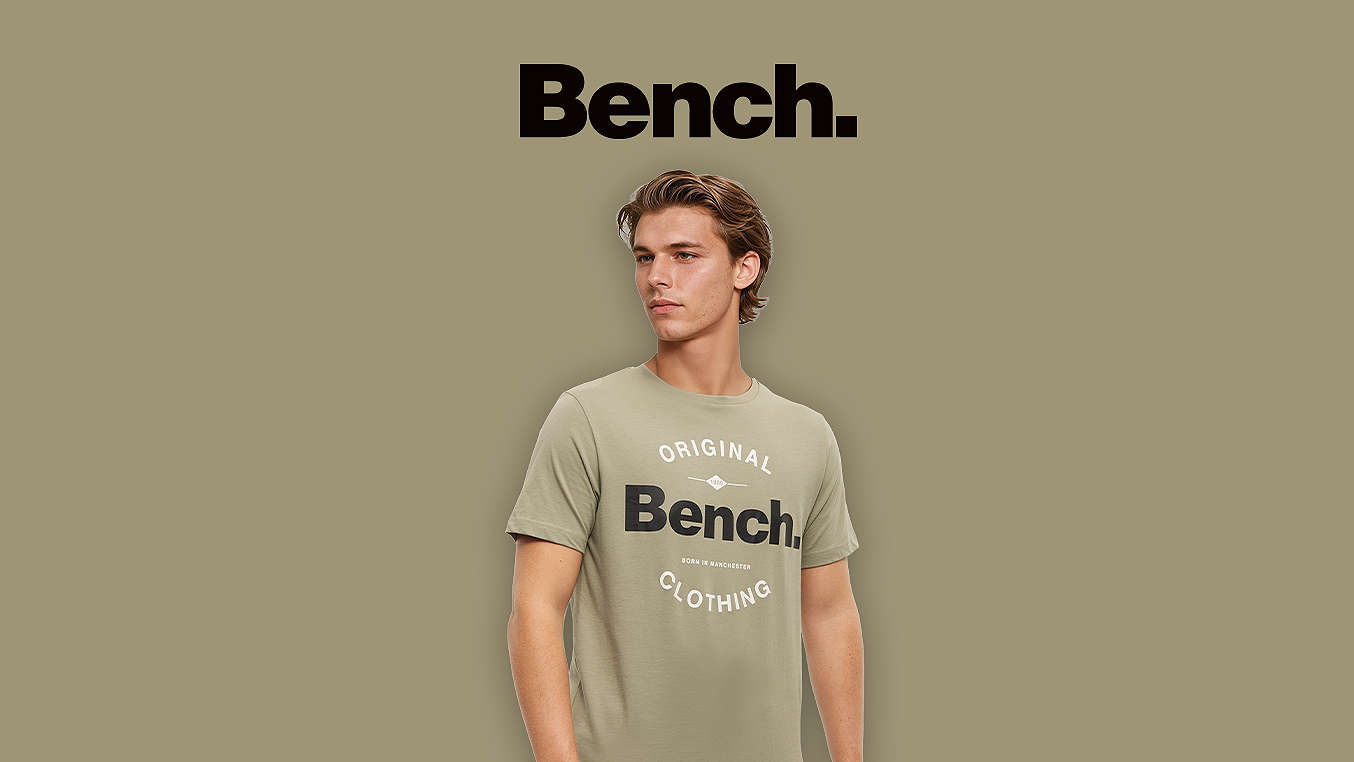 Logo: BENCH; T-Shirt aus Baumwolle M - XXL