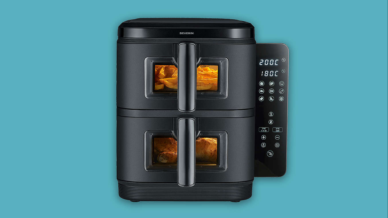 SEVERIN Heißluftfritteuse Double Stack Airfryer »FR2468«