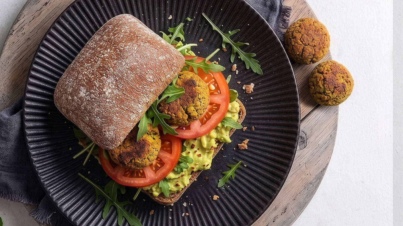 Rezept: Veganer Proteinsnack mit Falafel