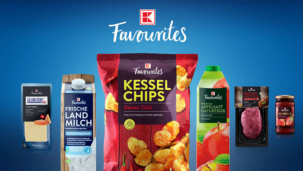 Изображение на различни K-Favourites продукти