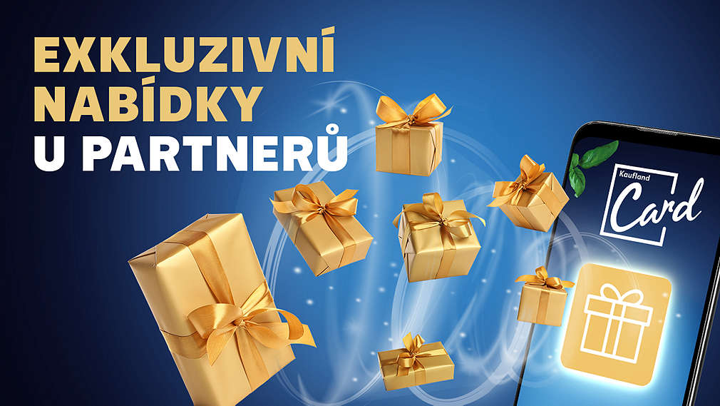 Kaufland Card partneři, aplikace, mobil, zlaté dárky