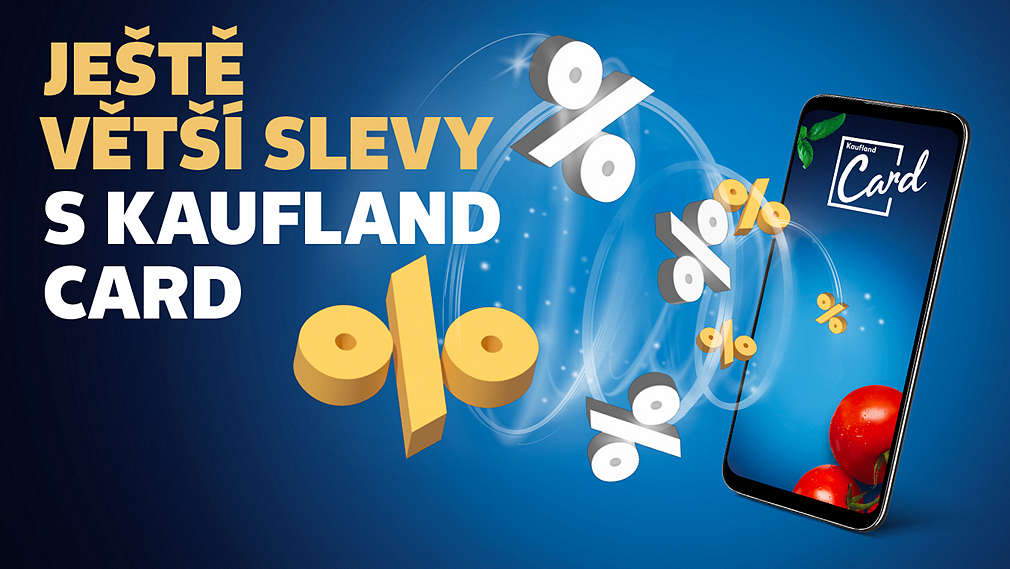 mobilní aplikace Kaufland Card a vír plny slev