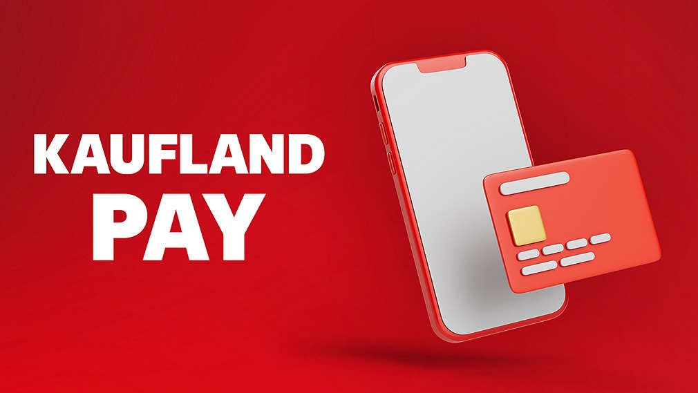 Grafika Kaufland Pay, obrázok mobil s platobnou kartou