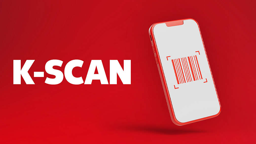 Grafika Kaufland Scan, obrázok mobil s kódom