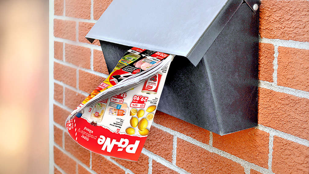 Kaufland leták v poštovní schránce