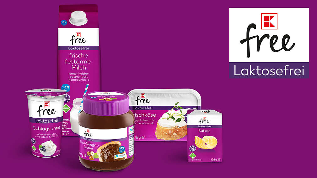 Produktabbildungen von K-FREE LAKTOSEFREI