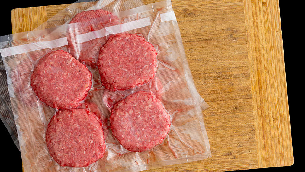 Vakuumiertes Fleisch